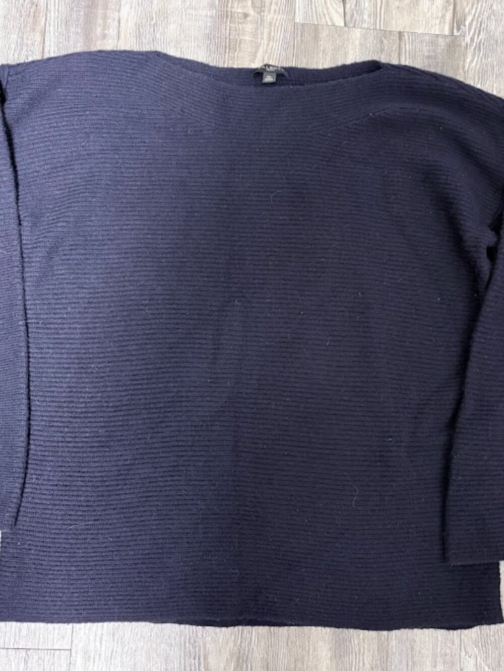 Talbots Petites Sweater M Navy Blue Lambswool Blnd Preppy Dark Academia Heritage - Picture 7 of 9
